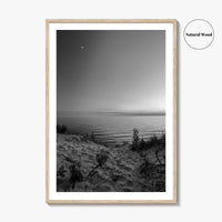 Lake Michigan Black and White Fine Art Photo Print, Great Lakes Poster
