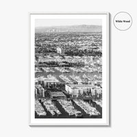 Marina del Rey Black and White Fine Art Photo Print, Los Angeles Poster