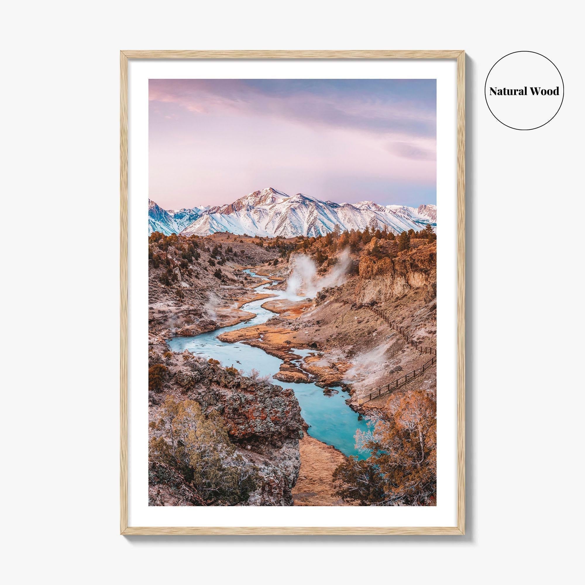 Mammoth Lakes Fine Art Photo Print, Hot Creek Geological Site, California, USA Wall Poster