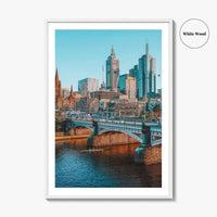 Melbourne Skyline Fine Art Photo Print, Wall Decor, Victoria Australia Poster