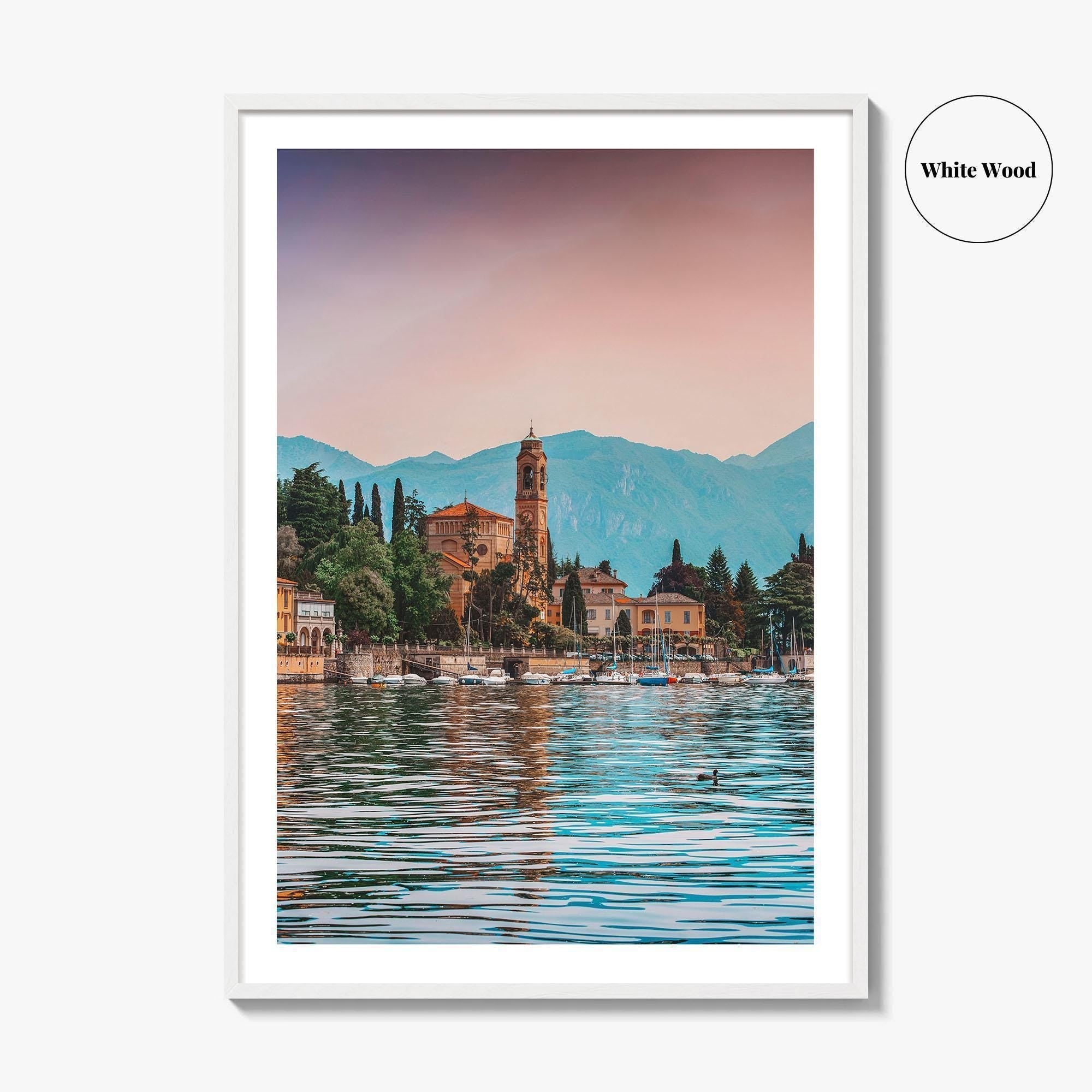 Lake Como Fine Art Photo Print, Tremezzo Mezzegra, Lombardy Alps Italy Wall Decor Poster