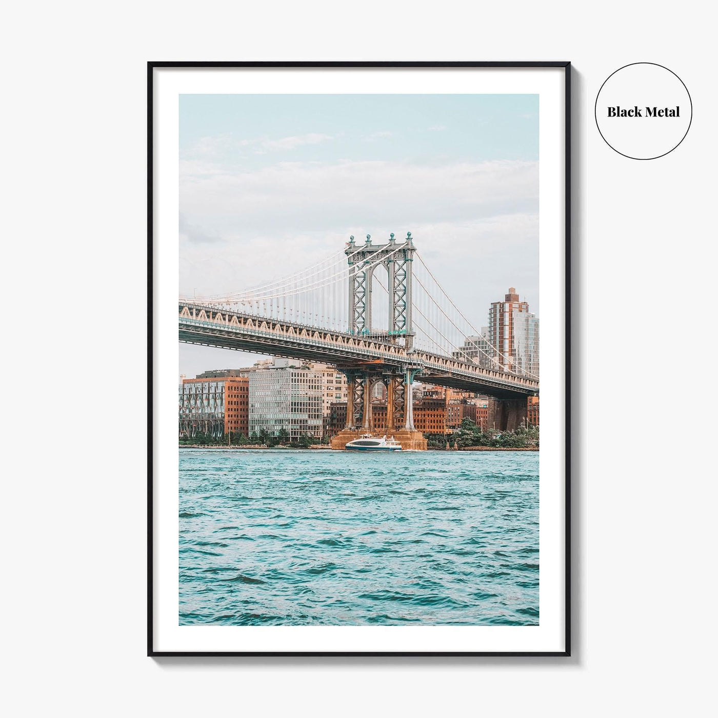 Manhattan Bridge Fine Art Photo Print, New York City NYC, East River Poster