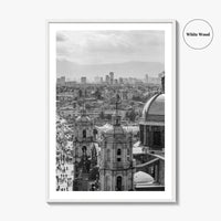 Mexico City Black and White Fine Art Photo Print, Basilica Guadalupe Mexico Poster