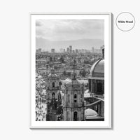 Mexico City Black and White Fine Art Photo Print, Basilica Guadalupe Mexico Poster