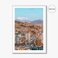 La Paz Skyline Fine Art Photo Print, Bolivia Poster