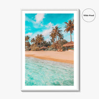 Maldives Fine Art Photo Print, Tropical Island Beach Wall Decor, Indian Ocean Poster