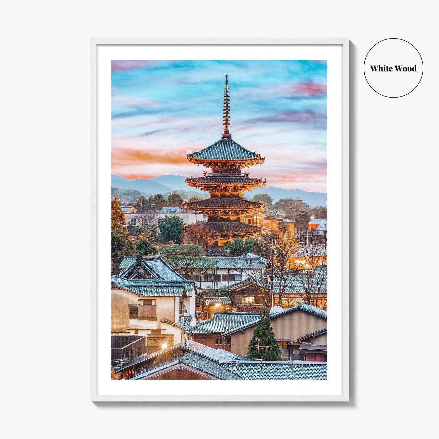 Kyoto Fine Art Photo Print, Higashiyama District, Japan Cityscape Wall Art Poster
