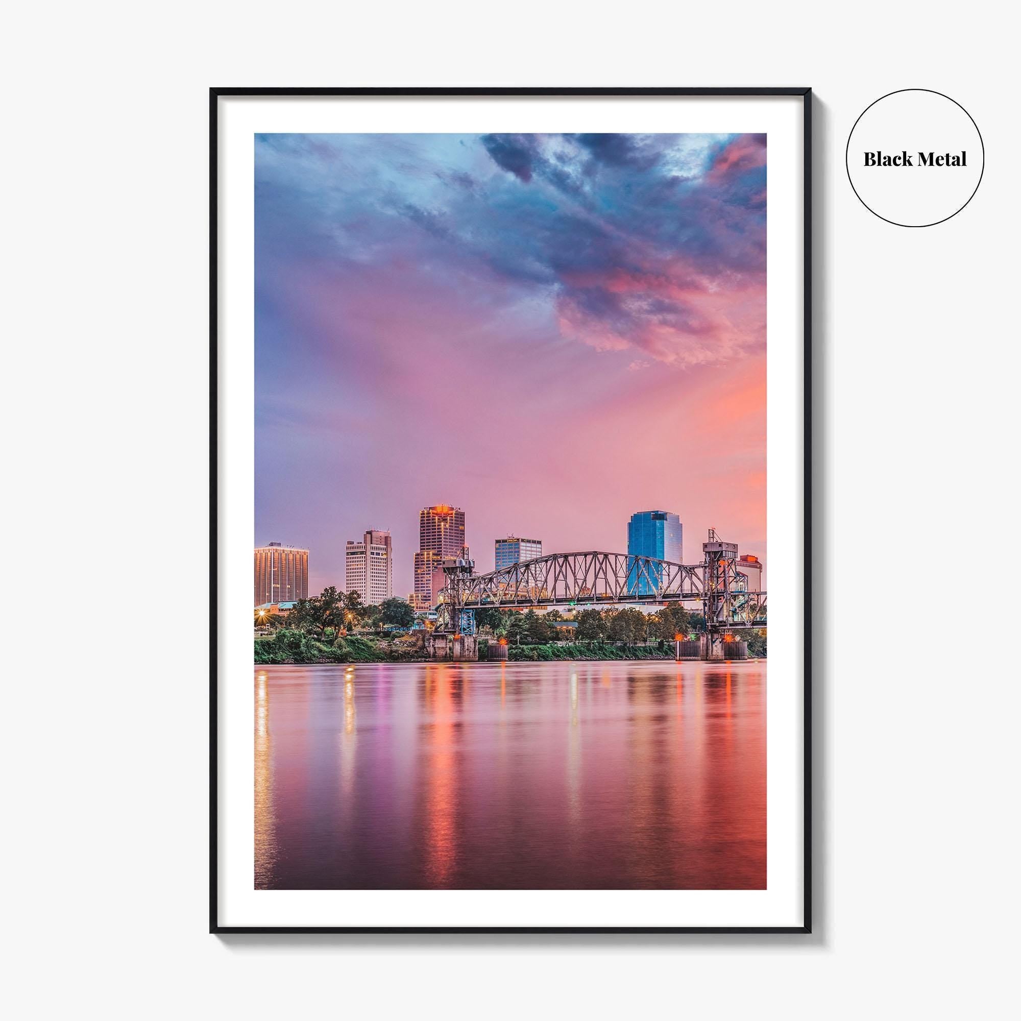 Little Rock Skyline Fine Art Photo Print, Arkansas, USA Wall Decor Poster
