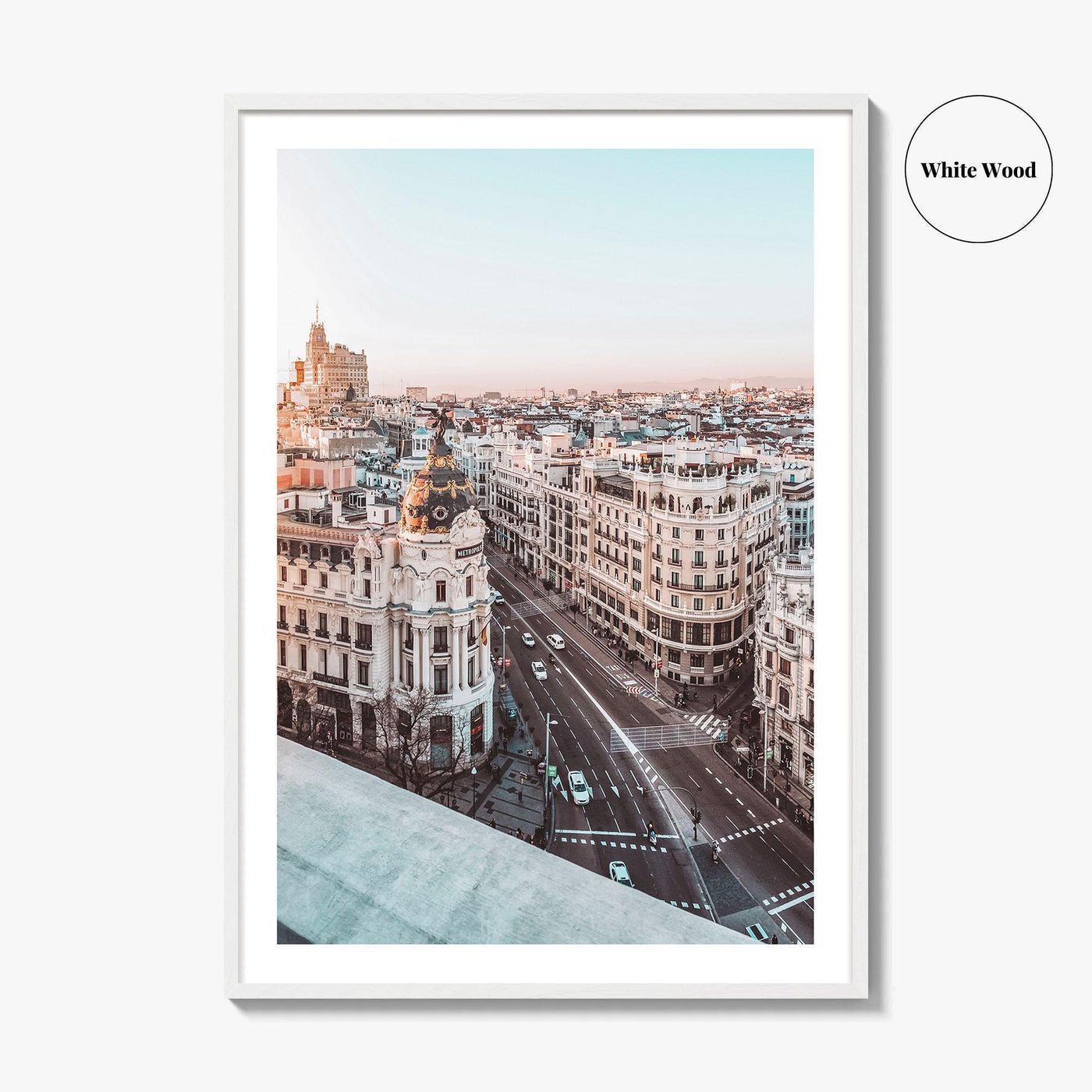Madrid Fine Art Photo Print, Gran Via Metropolis Building, Spain Wall Decor Poster