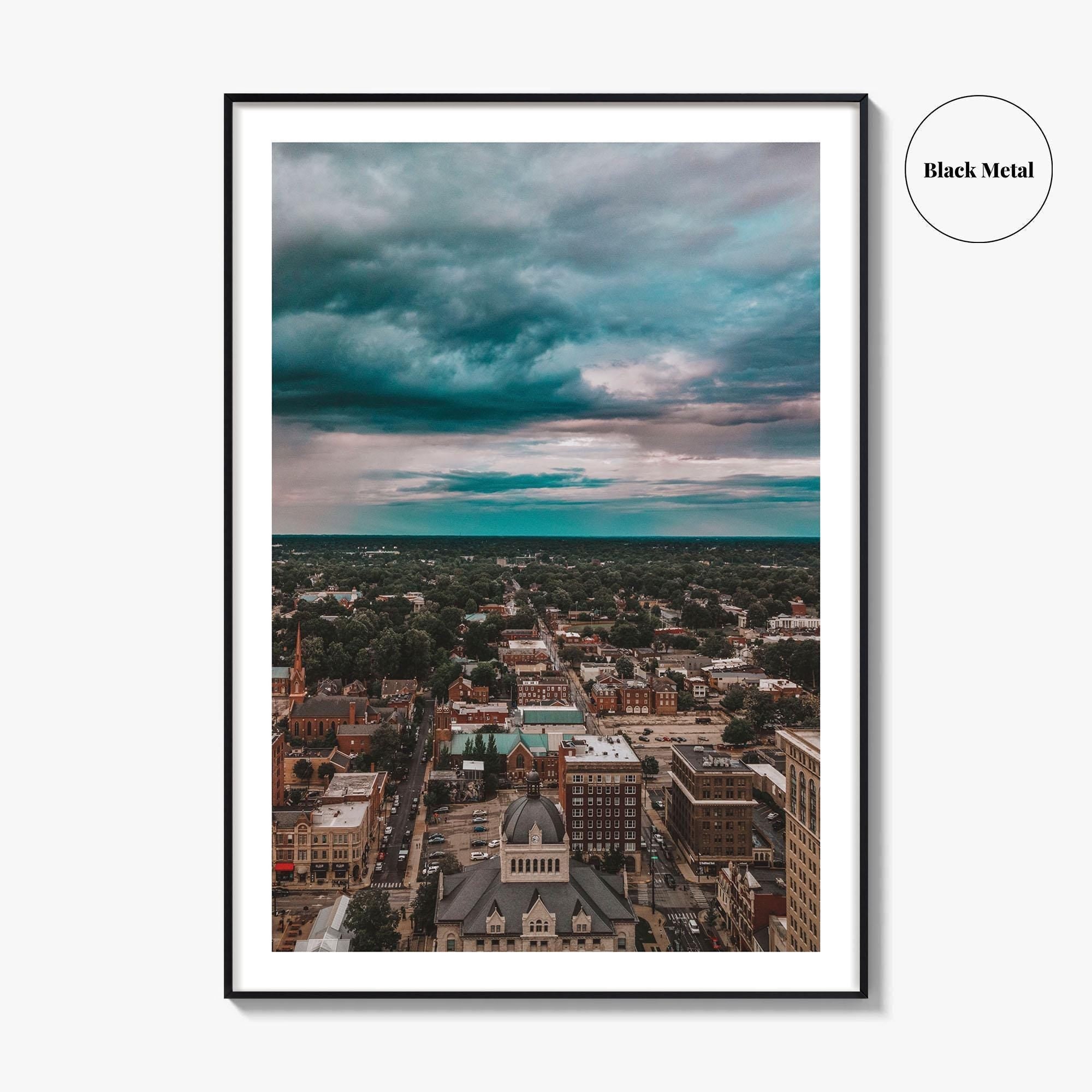 Lexington Kentucky Skyline Fine Art Photo Print, Downtown, Bluegrass Region, USA Wall Decor Poster