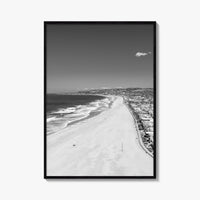 Mission Beach Black and White Fine Art Photo Print, San Diego Poster, California Poster