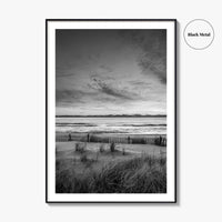 Long Beach Island Black and White Fine Art Photo Print, Beach Haven NJ Poster