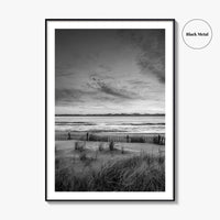 Long Beach Island Black and White Fine Art Photo Print, Beach Haven NJ Poster