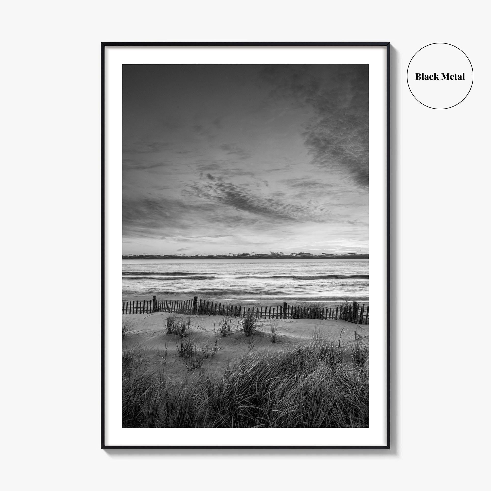 Long Beach Island Black and White Fine Art Photo Print, Beach Haven NJ Poster
