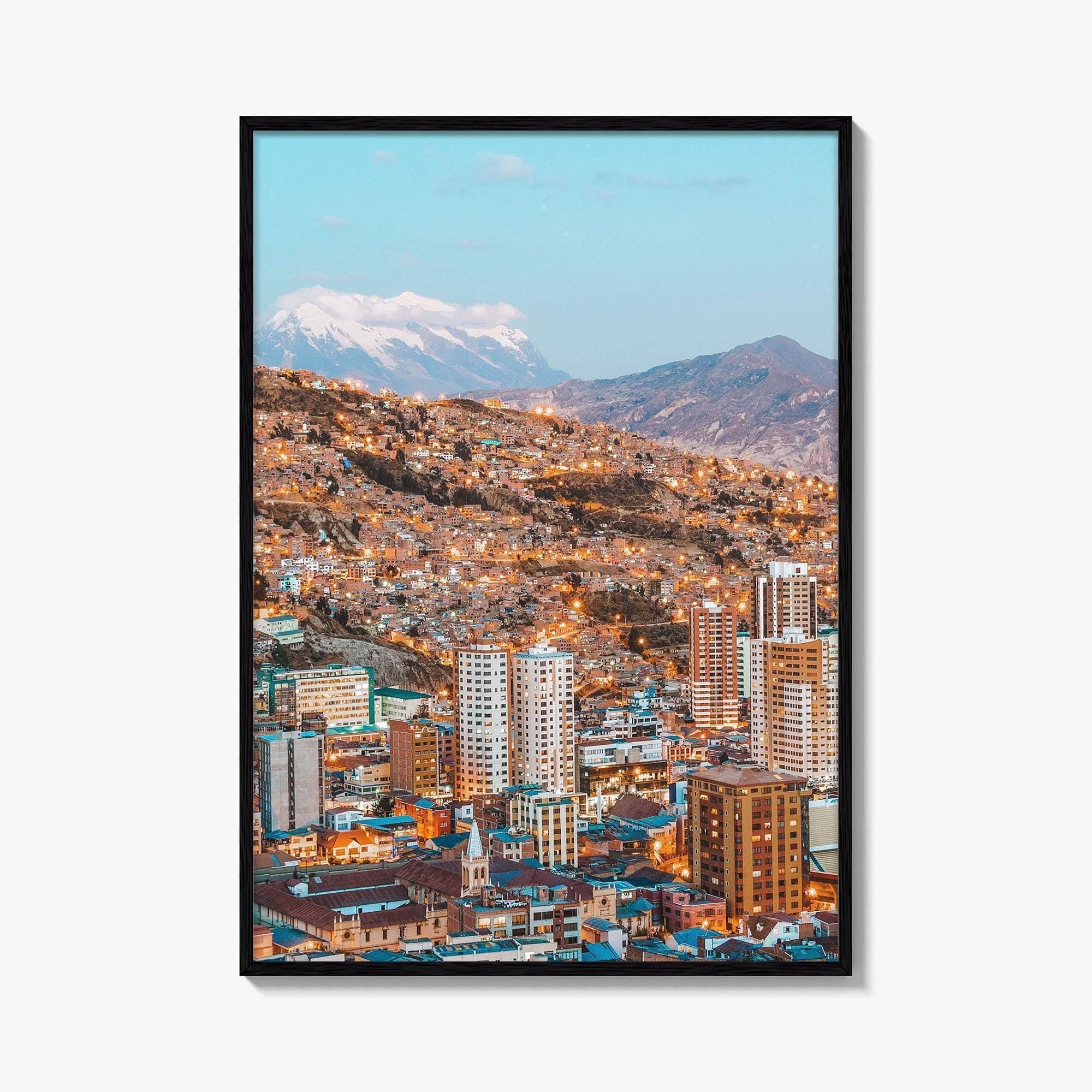 La Paz Skyline Fine Art Photo Print, Bolivia Poster
