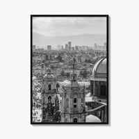 Mexico City Black and White Fine Art Photo Print, Basilica Guadalupe Mexico Poster