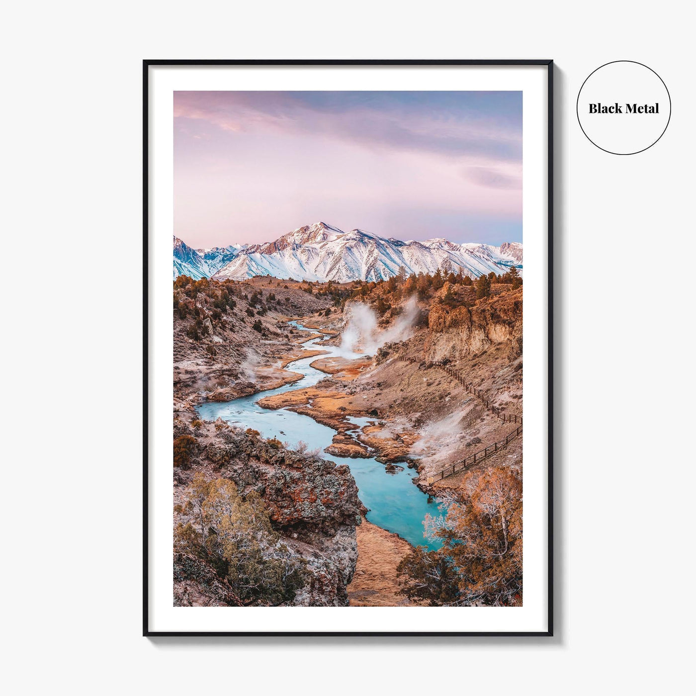 Mammoth Lakes Fine Art Photo Print, Hot Creek Geological Site, California, USA Wall Poster