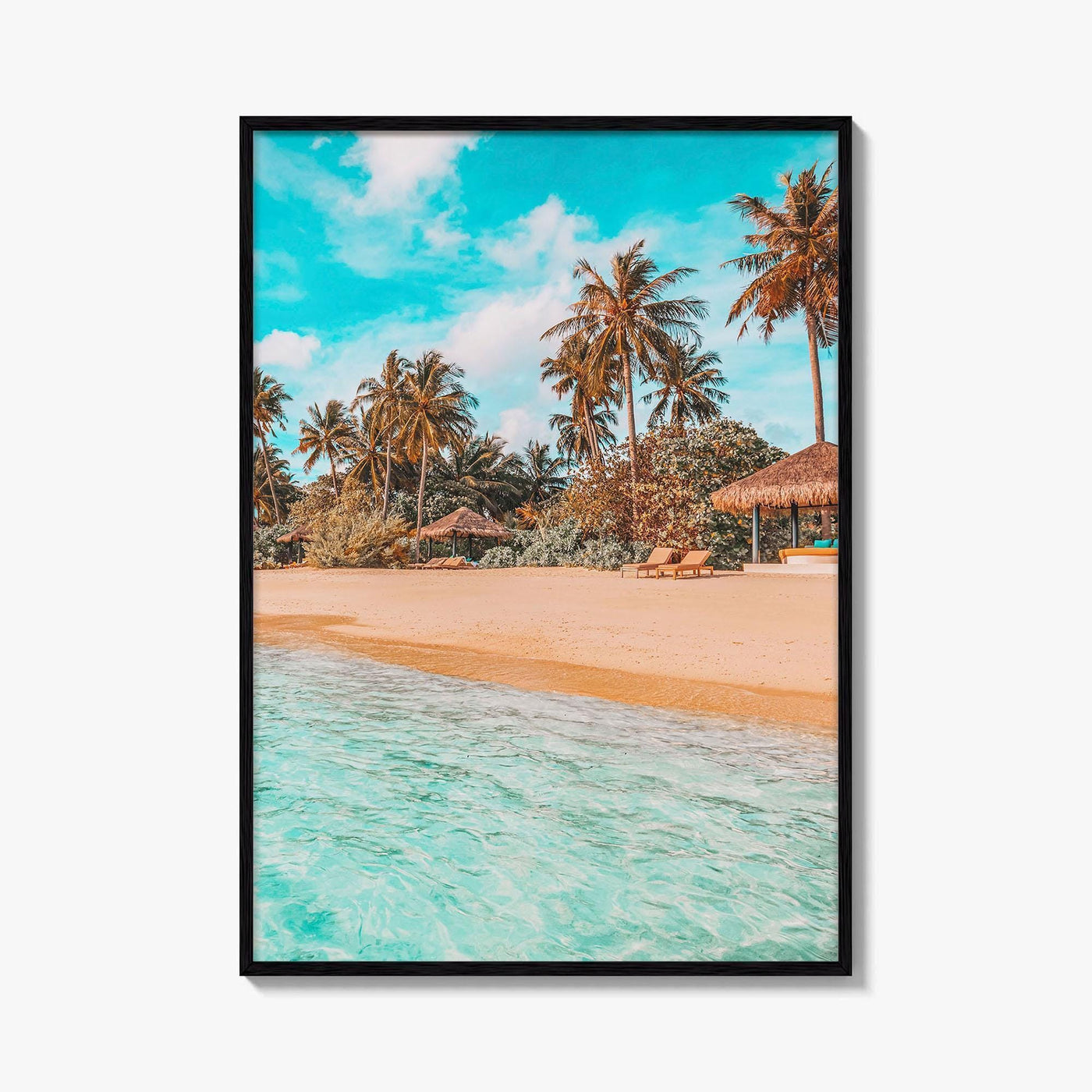 Maldives Fine Art Photo Print, Tropical Island Beach Wall Decor, Indian Ocean Poster