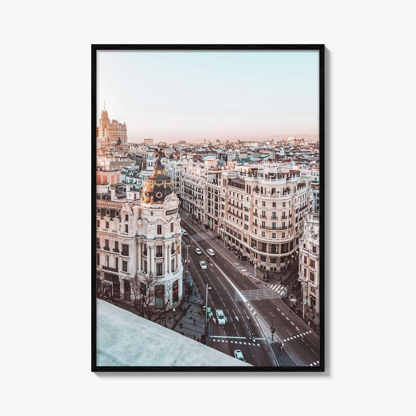 Madrid Fine Art Photo Print, Gran Via Metropolis Building, Spain Wall Decor Poster