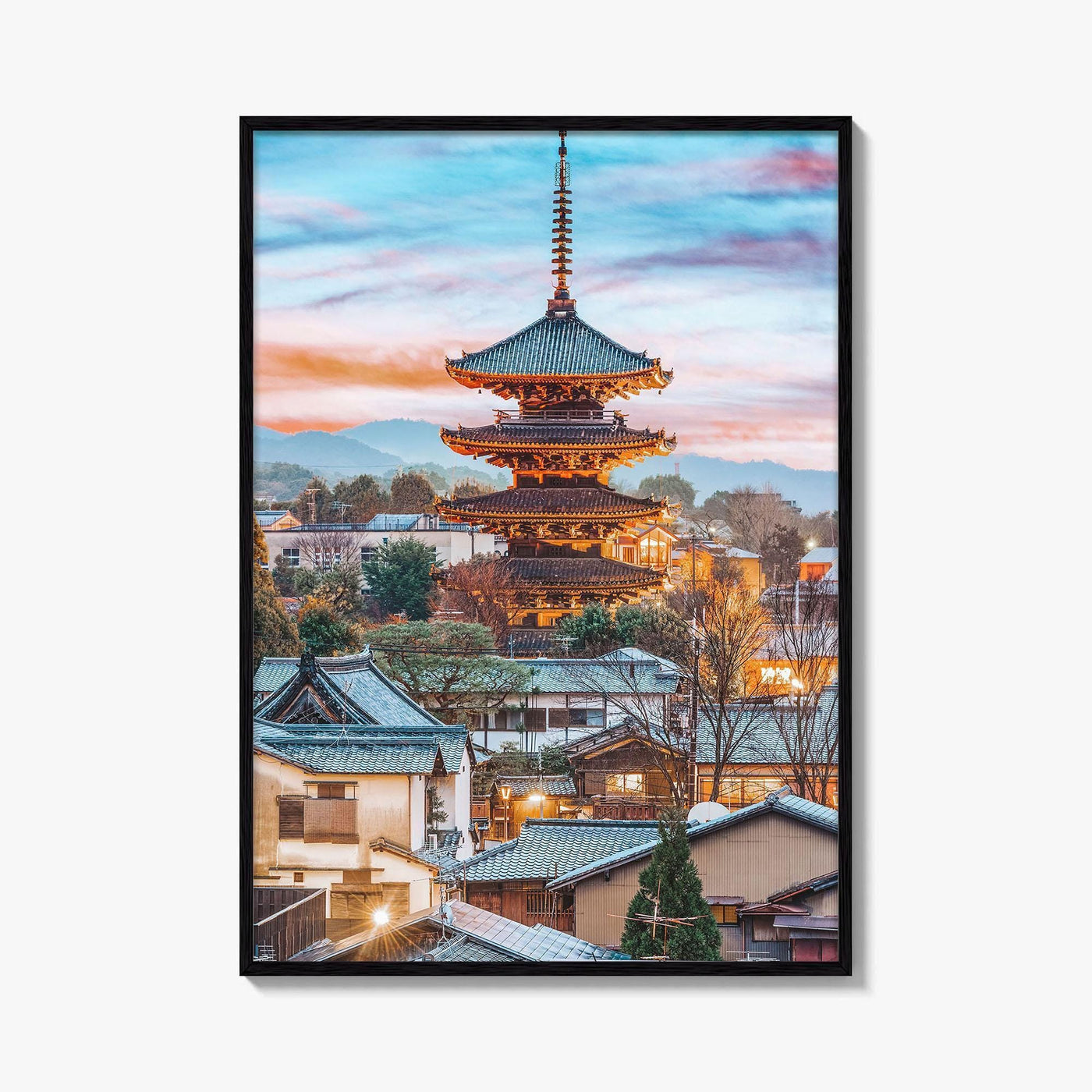 Kyoto Fine Art Photo Print, Higashiyama District, Japan Cityscape Wall Art Poster