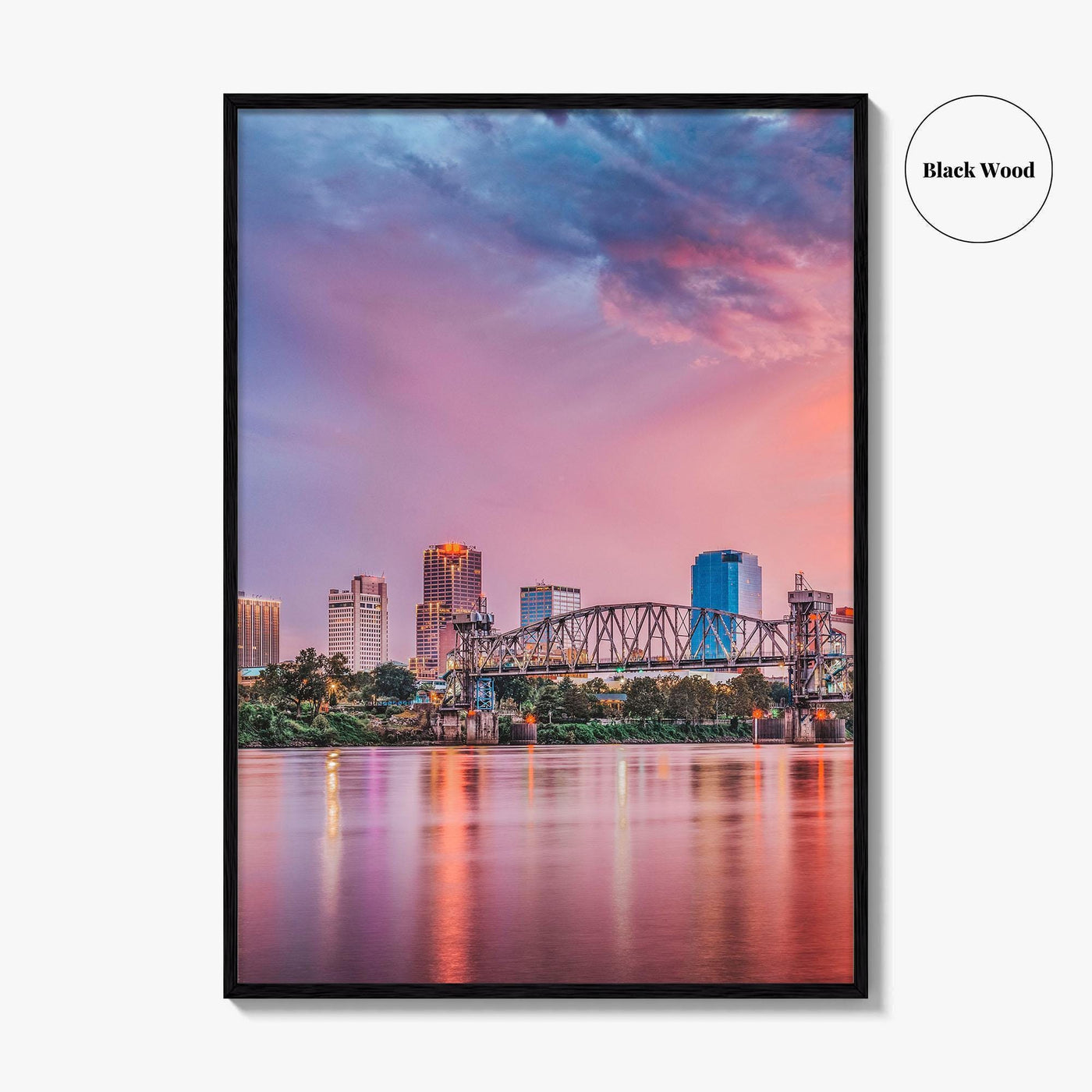 Little Rock Skyline Fine Art Photo Print, Arkansas, USA Wall Decor Poster