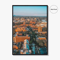 Knoxville Fine Art Photo Print, University of Tennessee, Aerial View, USA Wall Poster