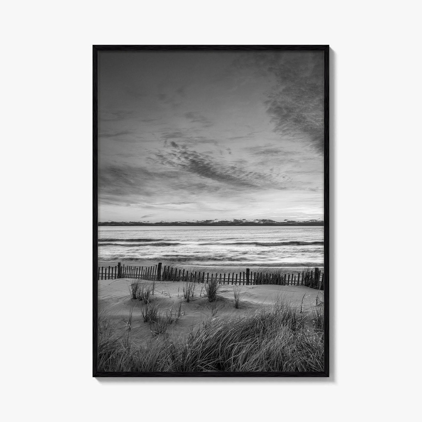 Long Beach Island Black and White Fine Art Photo Print, Beach Haven NJ Poster