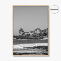 Kailua Kona Black and White Fine Art Photo Print, Alula Beach, Big Island Hawaii