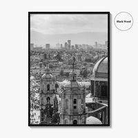 Mexico City Black and White Fine Art Photo Print, Basilica Guadalupe Mexico Poster