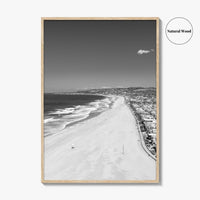 Mission Beach Black and White Fine Art Photo Print, San Diego Poster, California Poster