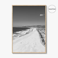 Mission Beach Black and White Fine Art Photo Print, San Diego Poster, California Poster