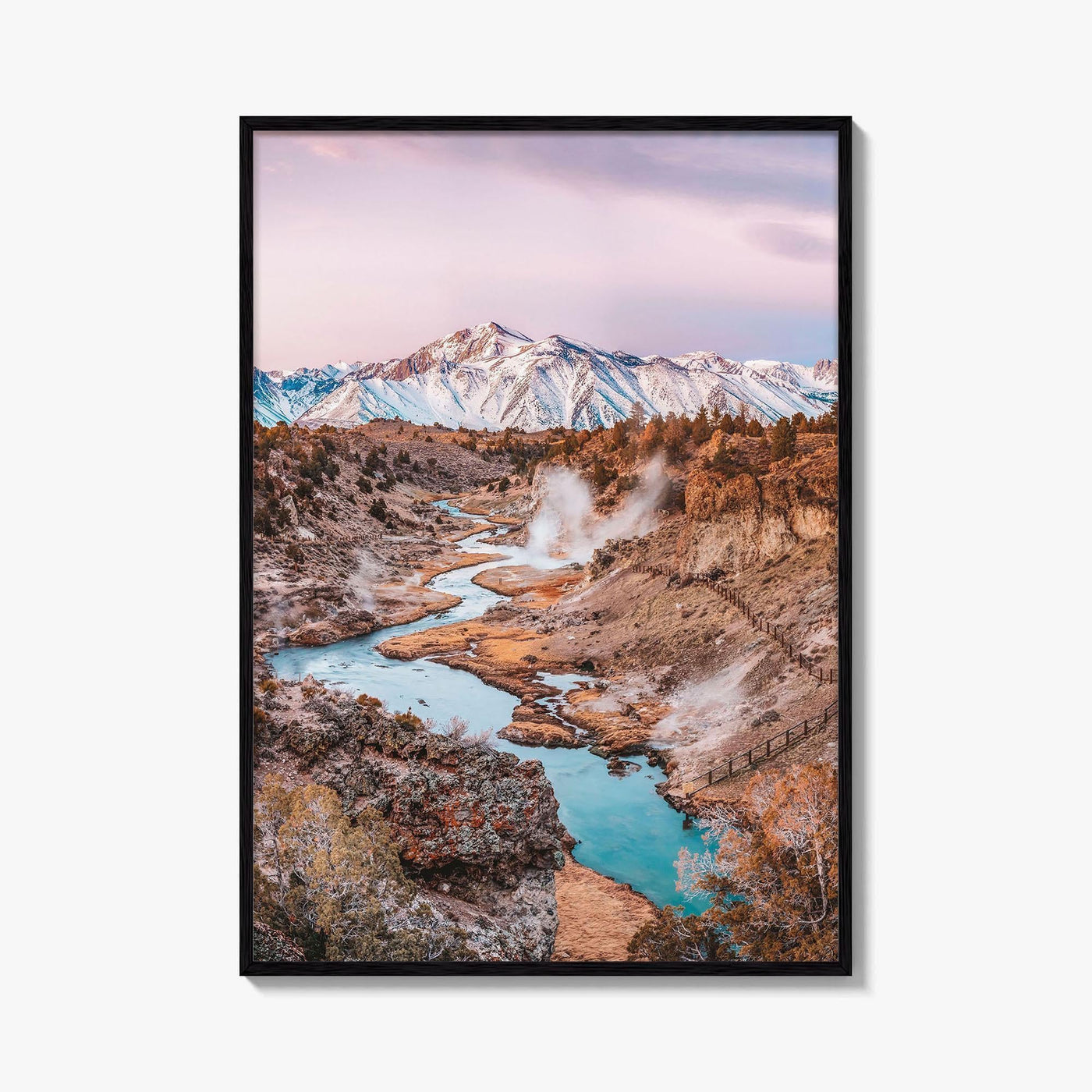 Mammoth Lakes Fine Art Photo Print, Hot Creek Geological Site, California, USA Wall Poster