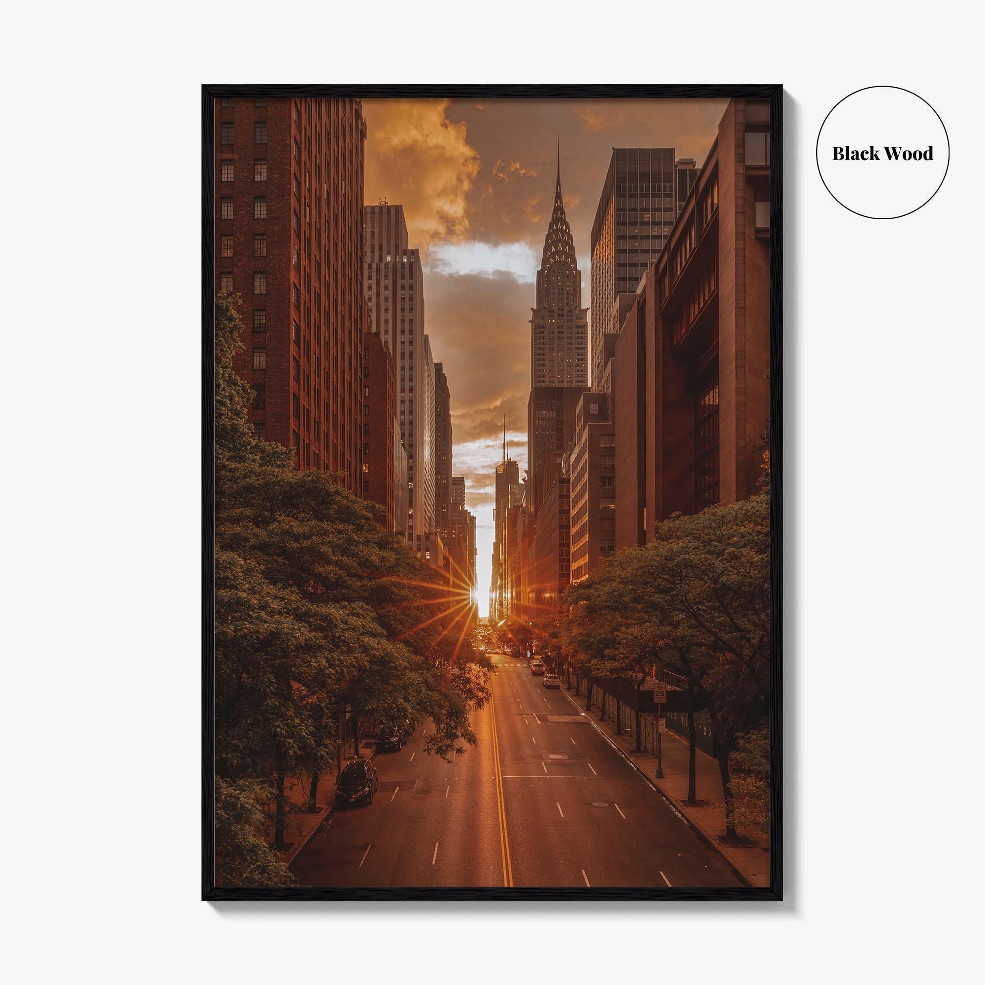 Manhattan Fine Art Photo Print, New York City, NYC, 42nd Street, Manhattanhenge, Wall Decor