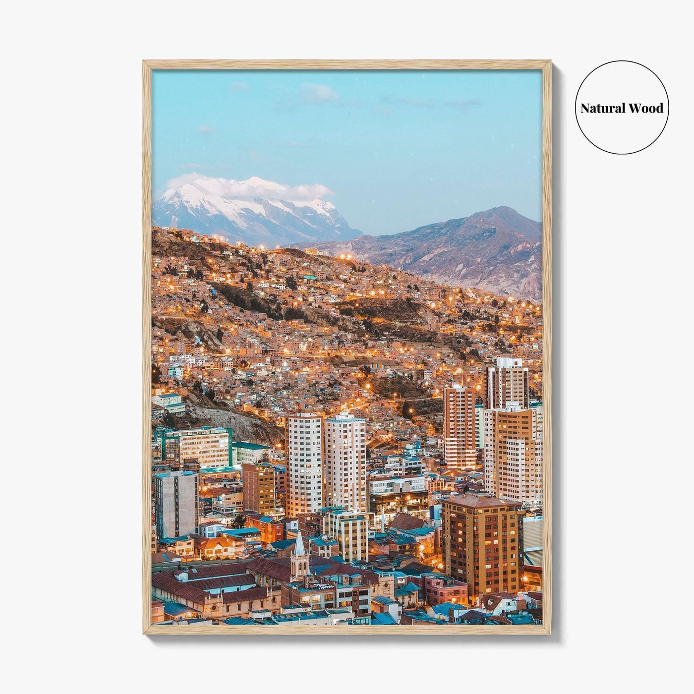 La Paz Skyline Fine Art Photo Print, Bolivia Poster