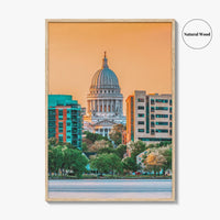 Madison Skyline Fine Art Photo Print, Wisconsin, USA, Lake Monona, Wall Decor, Poster