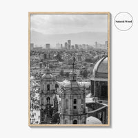 Mexico City Black and White Fine Art Photo Print, Basilica Guadalupe Mexico Poster