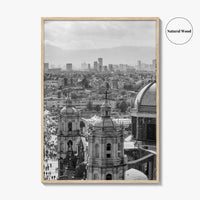 Mexico City Black and White Fine Art Photo Print, Basilica Guadalupe Mexico Poster