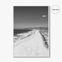 Mission Beach Black and White Fine Art Photo Print, San Diego Poster, California Poster