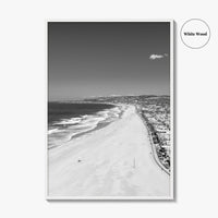 Mission Beach Black and White Fine Art Photo Print, San Diego Poster, California Poster