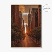 Manhattan Fine Art Photo Print, New York City, NYC, 42nd Street, Manhattanhenge, Wall Decor