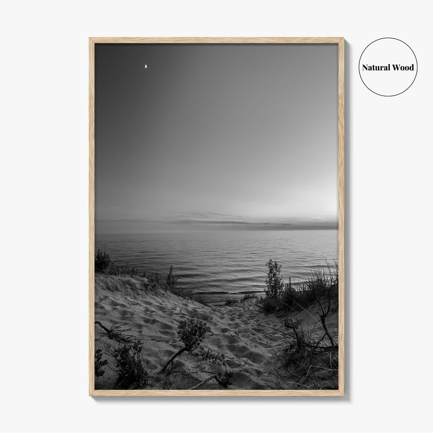 Lake Michigan Black and White Fine Art Photo Print, Great Lakes Poster