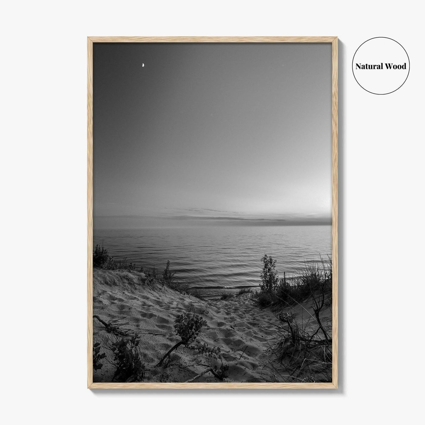 Lake Michigan Black and White Fine Art Photo Print, Great Lakes Poster