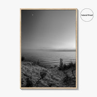 Lake Michigan Black and White Fine Art Photo Print, Great Lakes Poster