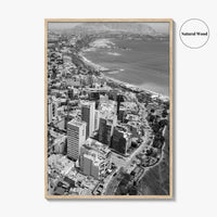 Lima Black and White Fine Art Photo Print, Miraflores Peru Poster