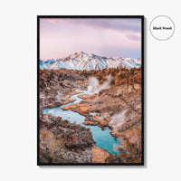 Mammoth Lakes Fine Art Photo Print, Hot Creek Geological Site, California, USA Wall Poster