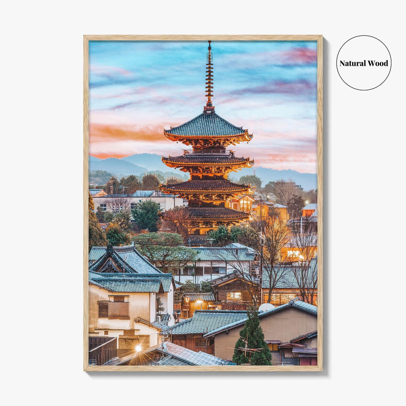 Kyoto Fine Art Photo Print, Higashiyama District, Japan Cityscape Wall Art Poster