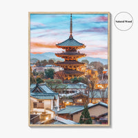 Kyoto Fine Art Photo Print, Higashiyama District, Japan Cityscape Wall Art Poster
