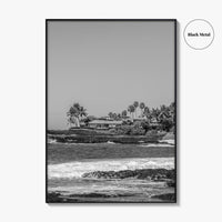 Kailua Kona Black and White Fine Art Photo Print, Alula Beach, Big Island Hawaii