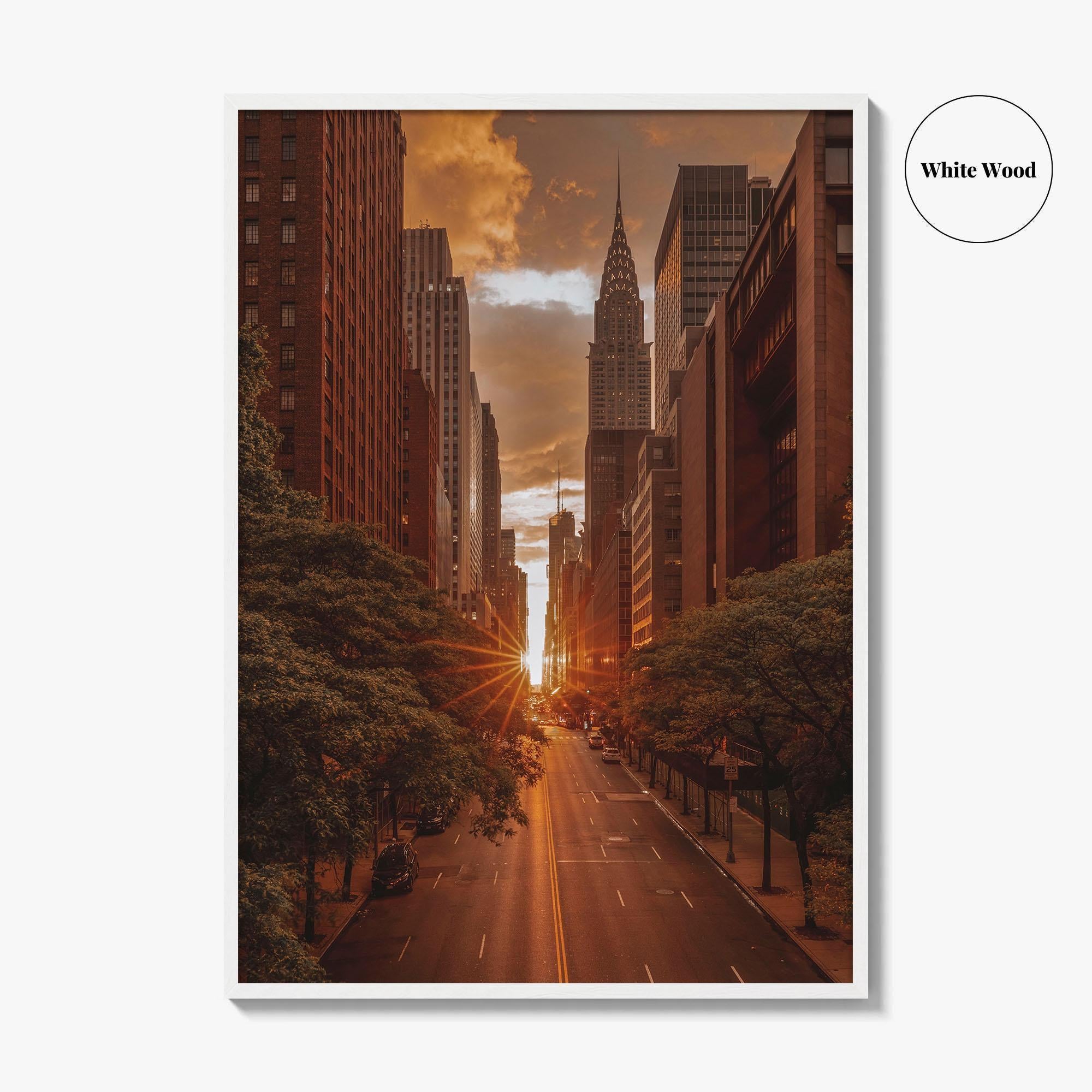 Manhattan Fine Art Photo Print, New York City, NYC, 42nd Street, Manhattanhenge, Wall Decor