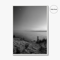 Lake Michigan Black and White Fine Art Photo Print, Great Lakes Poster